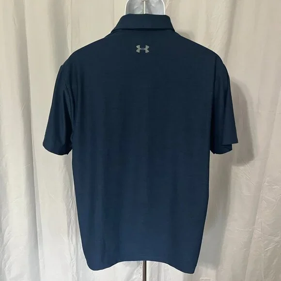 Under Armour Men's lot of 4 multicolored detailed HeatGear golf polo shirts L - Picture 9 of 10